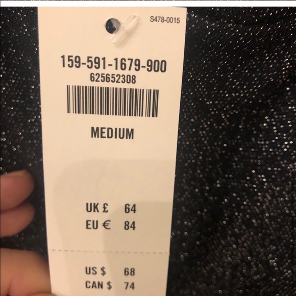 NWT AF Navy Shimmer Romper - Picture 5 of 5